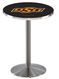 L214 Stainless Oklahoma State University Cowboys Pub Table