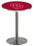 L214 Stainless Oklahoma Sooners Pub Table