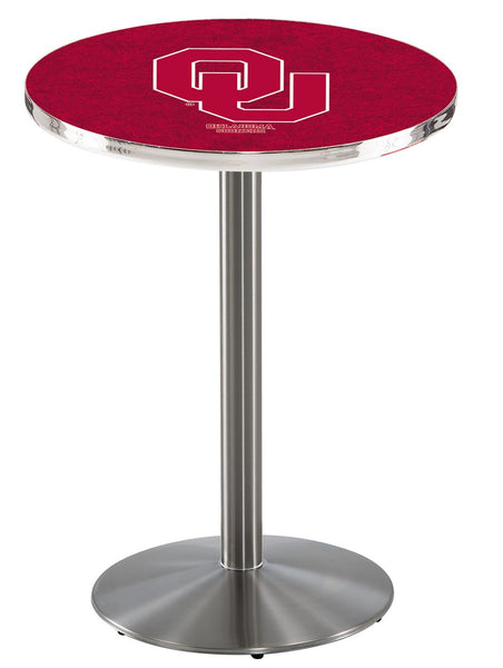 L214 Stainless Oklahoma Sooners Pub Table