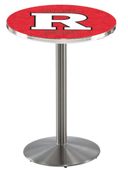 L214 Stainless Rutgers Scarlet Knights Pub Table