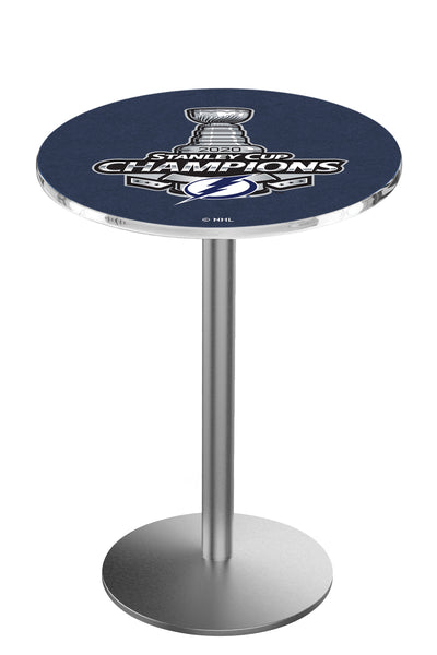 L214 Stainless Tampa Bay Lightning 2020 Stanley Cup Pub Table