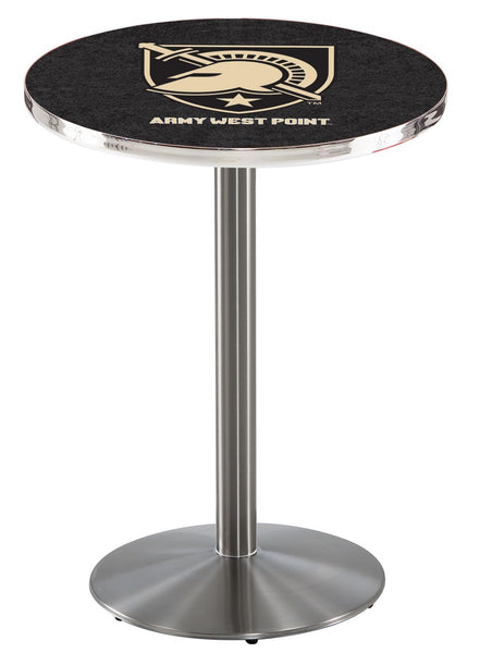 L214 Stainless United States Military Academy Army Pub Table