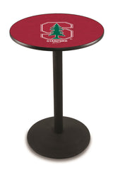 L214 Black Wrinkle Stanford Cardinals Pub Table by Holland Bar Stool Company