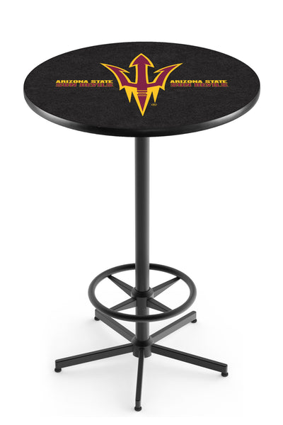 L216 Black Wrinkle Arizona Sun Devils Fork Pub Table