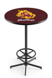 L216 Black Wrinkle Arizona Sun Devils Sparky Pub Table