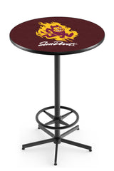 L216 Black Wrinkle Arizona Sun Devils Sparky Pub Table