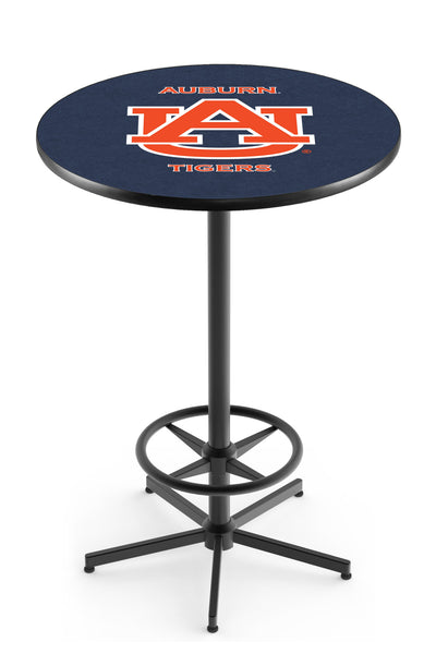 L216 Black Wrinkle Auburn Tigers Pub Table