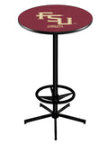 L216 Black Wrinkle Florida State University Seminoles FSU Script Pub Table