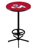 L216 Black Wrinkle Fresno State University Bulldogs Pub Table