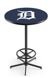 Detroit Tigers MLB L216 Black Wrinkle Pub Table