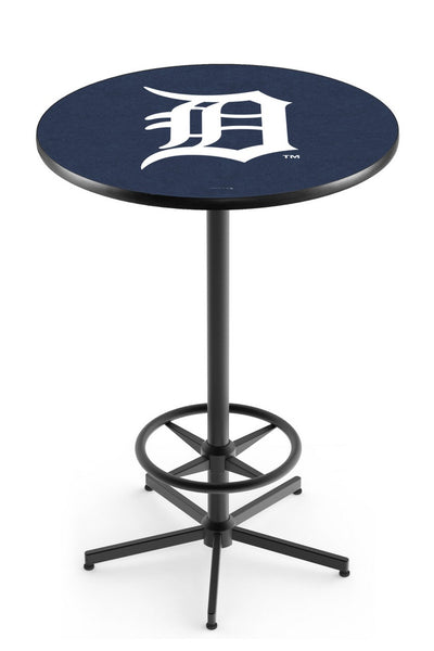 Detroit Tigers MLB L216 Black Wrinkle Pub Table