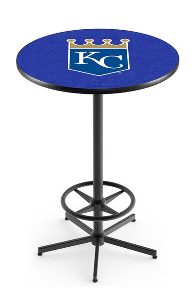 Kansas City Royals MLB L216 Black Wrinkle Pub Table