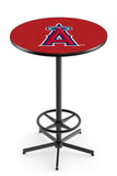 Los Angeles Angels MLB L216 Black Wrinkle Pub Table