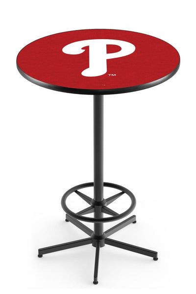 Philadelphia Phillies MLB L216 Black Wrinkle Pub Table