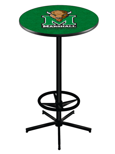 L216 Black Wrinkle Marshall University Thundering Herd Pub Table