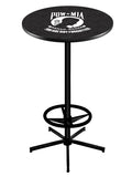 L216 Black Wrinkle United States POWMIA Pub Table | POWMIA VFW Pub Table