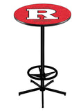 L216 Black Wrinkle Rutgers Scarlet Knights Pub Table