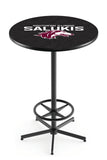 L216 Black Wrinkle Southern Illinois University Salukis Pub Table