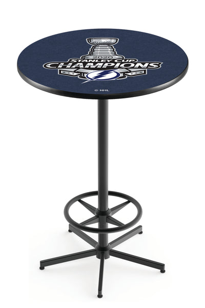 L216 Black Wrinkle Tampa Bay Lightning 2020 Stanley Cup Pub Table