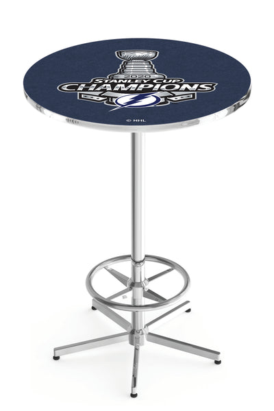 L216 Chrome Tampa Bay Lightning 2020 Stanley Cup Pub Table