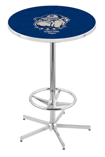 L216 Chrome Georgetown Hoyas Pub Table