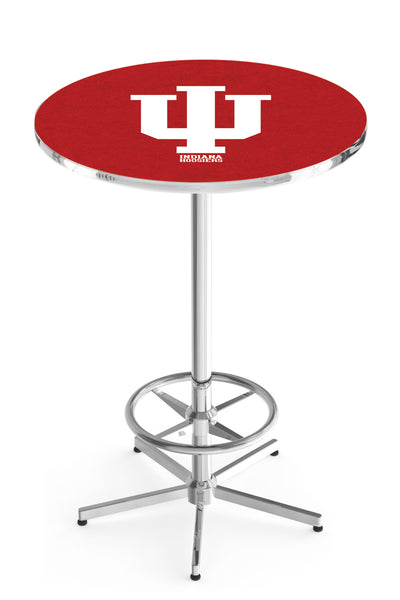 L216 Chrome Indiana Hoosiers Pub Table