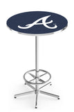 Atlanta Braves L216 Chrome MLB Pub Table