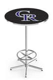 Colorado Rockies L216 Chrome MLB Pub Table