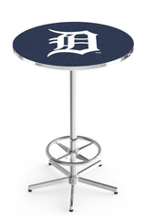 Detroit Tigers L216 Chrome MLB Pub Table