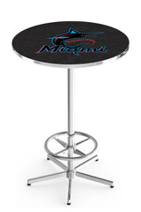 Miami Marlins L216 Chrome MLB Pub Table