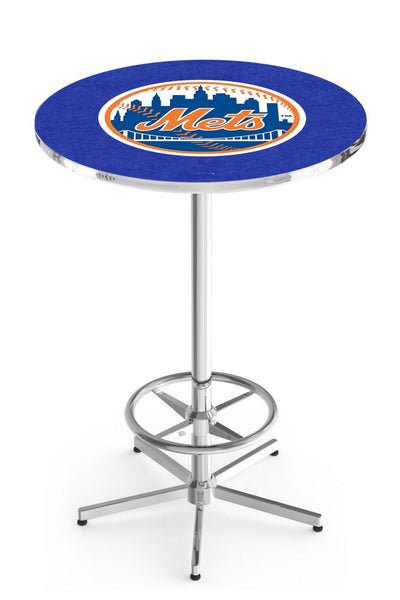 New York Mets L216 Chrome MLB Pub Table