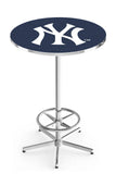 New York Yankees L216 Chrome MLB Pub Table