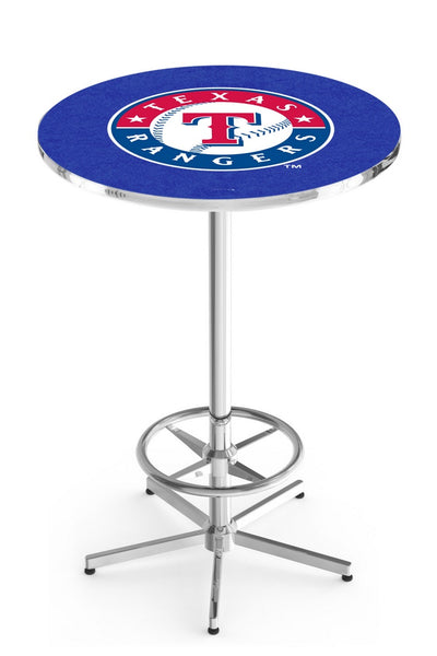 Texas Rangers L216 Chrome MLB Pub Table