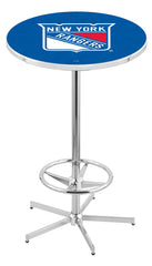 L216 Chrome New York Rangers Pub Table