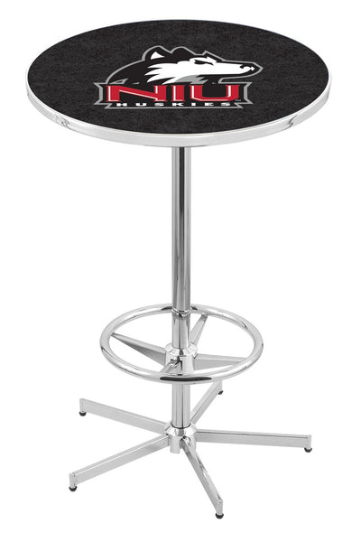 L216 Chrome Northern Illinois University Huskies Pub Table