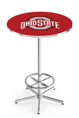 L216 Chrome Ohio State Buckeyes Pub Table