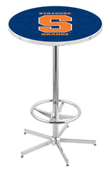 L216 Chrome Syracuse Orange Pub Table