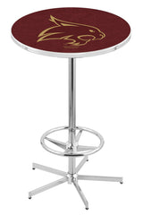 L216 Chrome Texas State University Bobcats Pub Table