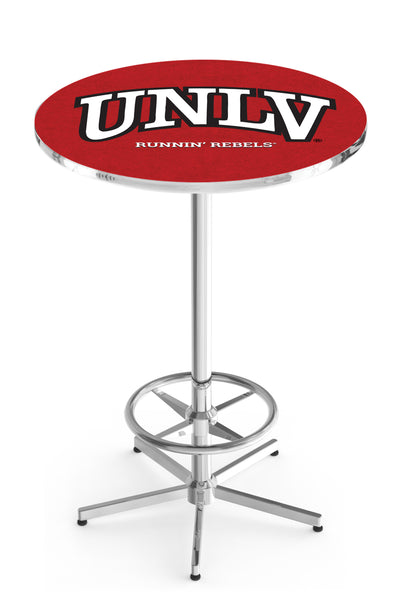 L216 Chrome University of Nevada Las Vegas Runnin' Rebels Pub Table