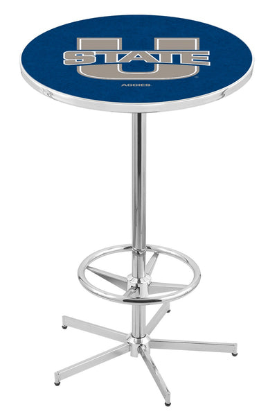 L216 Chrome Utah State Aggies Pub Table