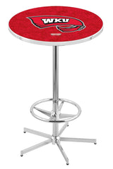 L216 Chrome Western Kentucky Hilltoppers Pub Table