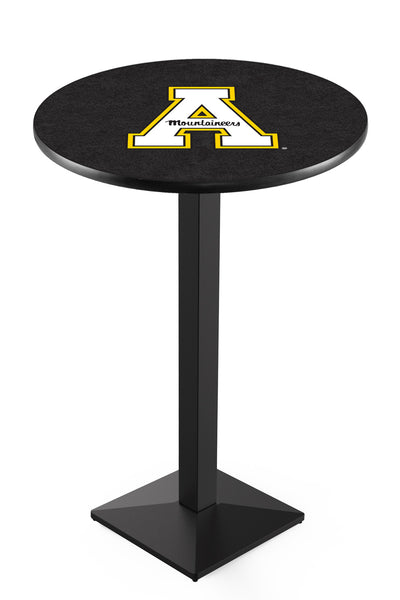 L217 Black Wrinkle Appalachian State Mountaineers Pub Table