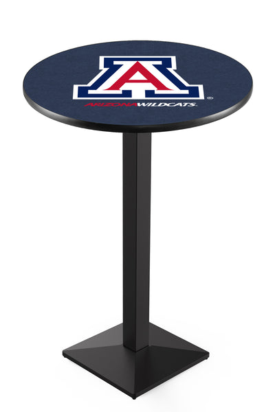 L217 Black Wrinkle Arizona Wildcats Pub Table