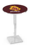 L217 Chrome Arizona State Sun Devils Sparky Pub Table