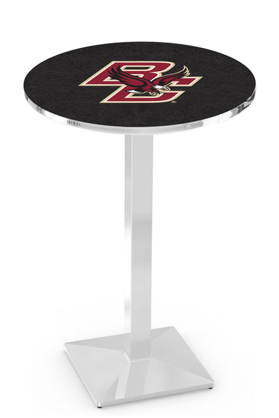 L217 Chrome Boston College Eagles Pub Table