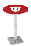 L217 Chrome Indiana Hoosiers Pub Table