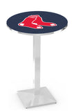 Boston Red Sox L217 Chrome MLB Pub Table