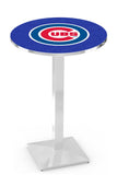 Chicago Cubs L217 Chrome MLB Pub Table