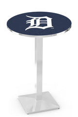 Detroit Tigers L217 Chrome MLB Pub Table