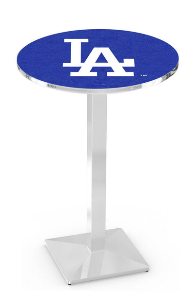 Los Angeles Dodgers L217 Chrome MLB Pub Table